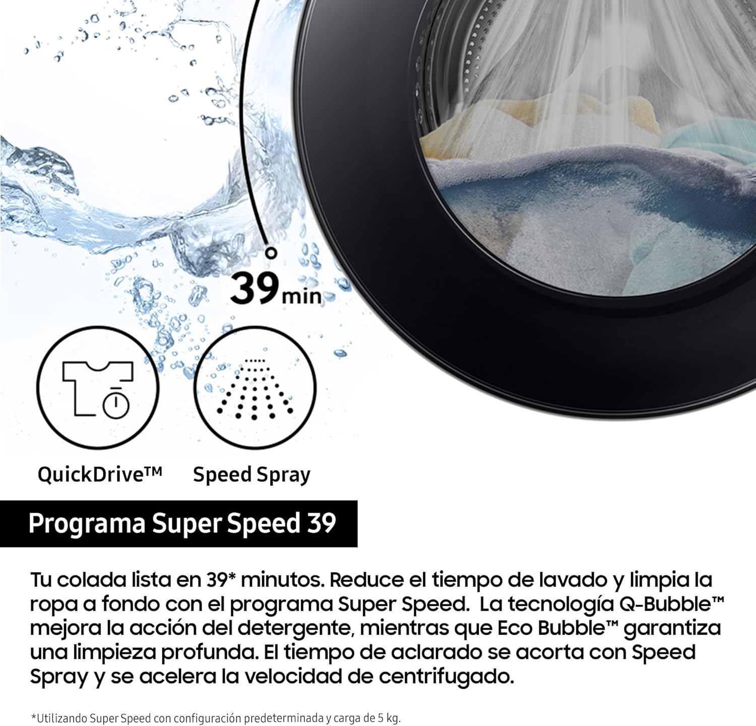 Samsung - WW90DB7U94GE série - 60x85x55cm - 9kg, EcoBubble, vapeur, WW90DB7U94GE