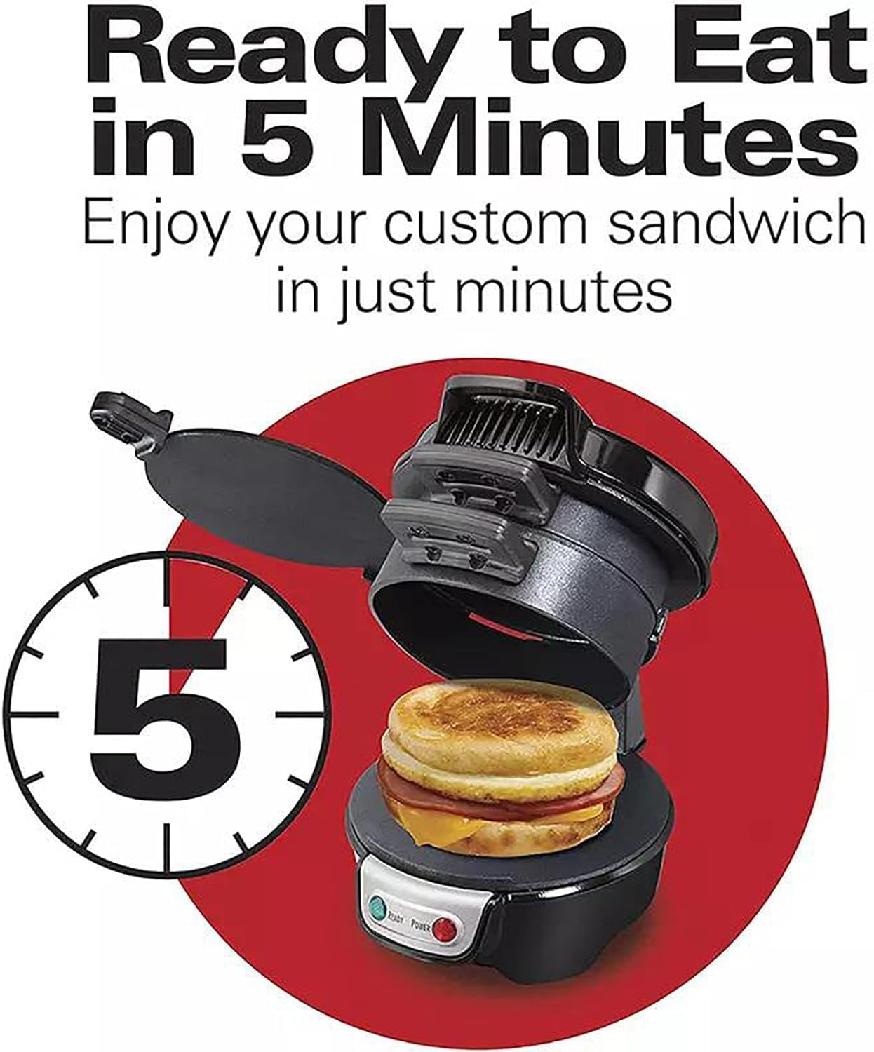 Presse à hamburger double - revêtement antiadhésif, lavable, 5 min