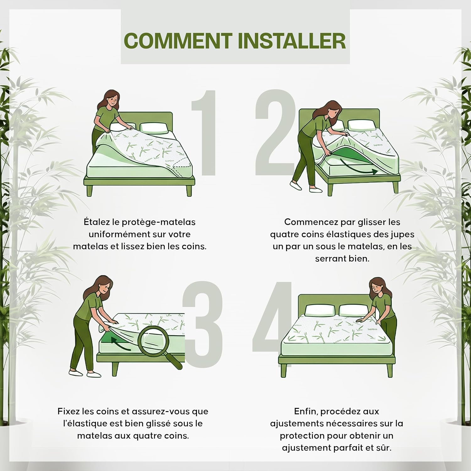 Utopia Bedding - Protège-matelas Premium - 105x190x30 cm - Imperméable, respirant, élastique, Oeko-Tex