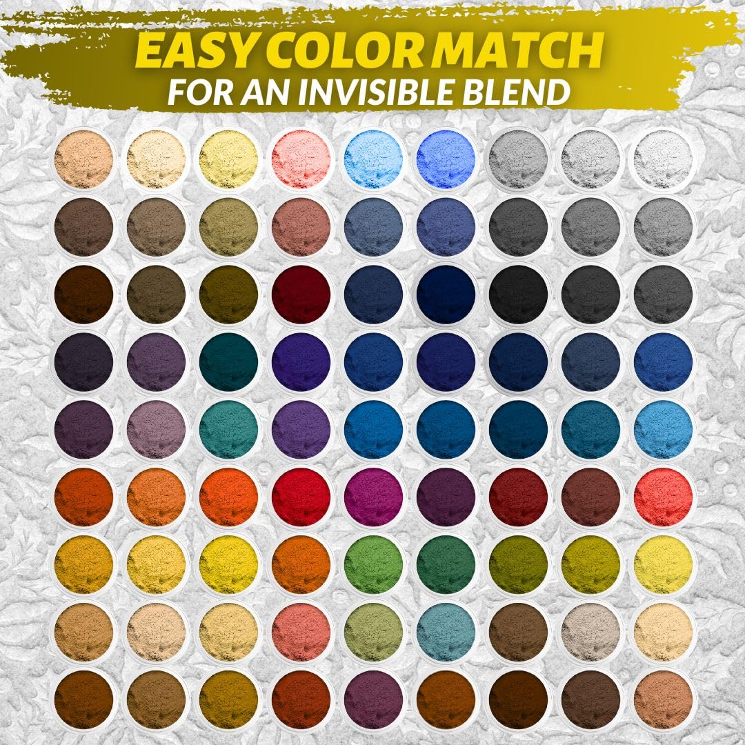 Coconix - Kit de réparation tissu/moquette - couleurs personnalisables, application facile, répare trous et brûlures