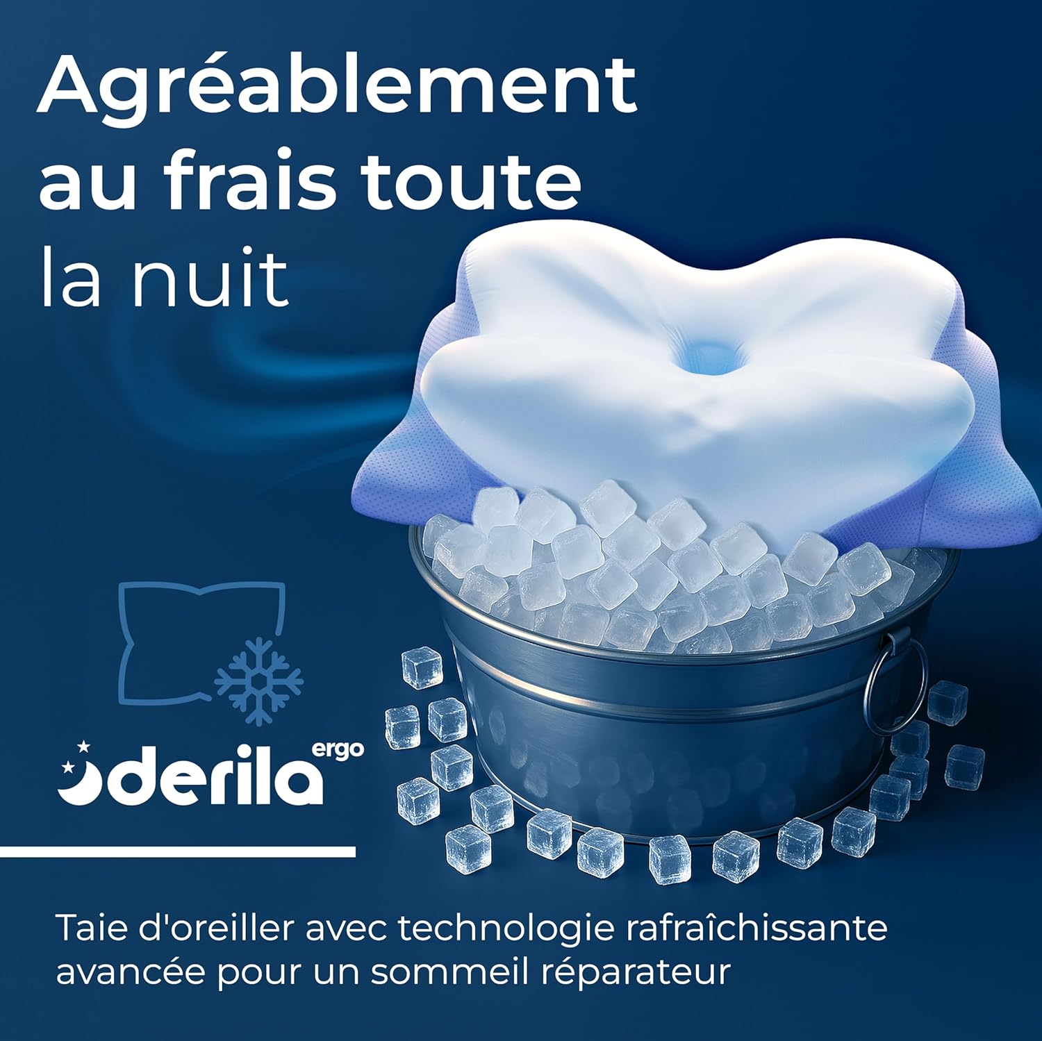 Derila - Ergo Oreiller mémoire de forme cervical papillon - soutien optimal toutes positions