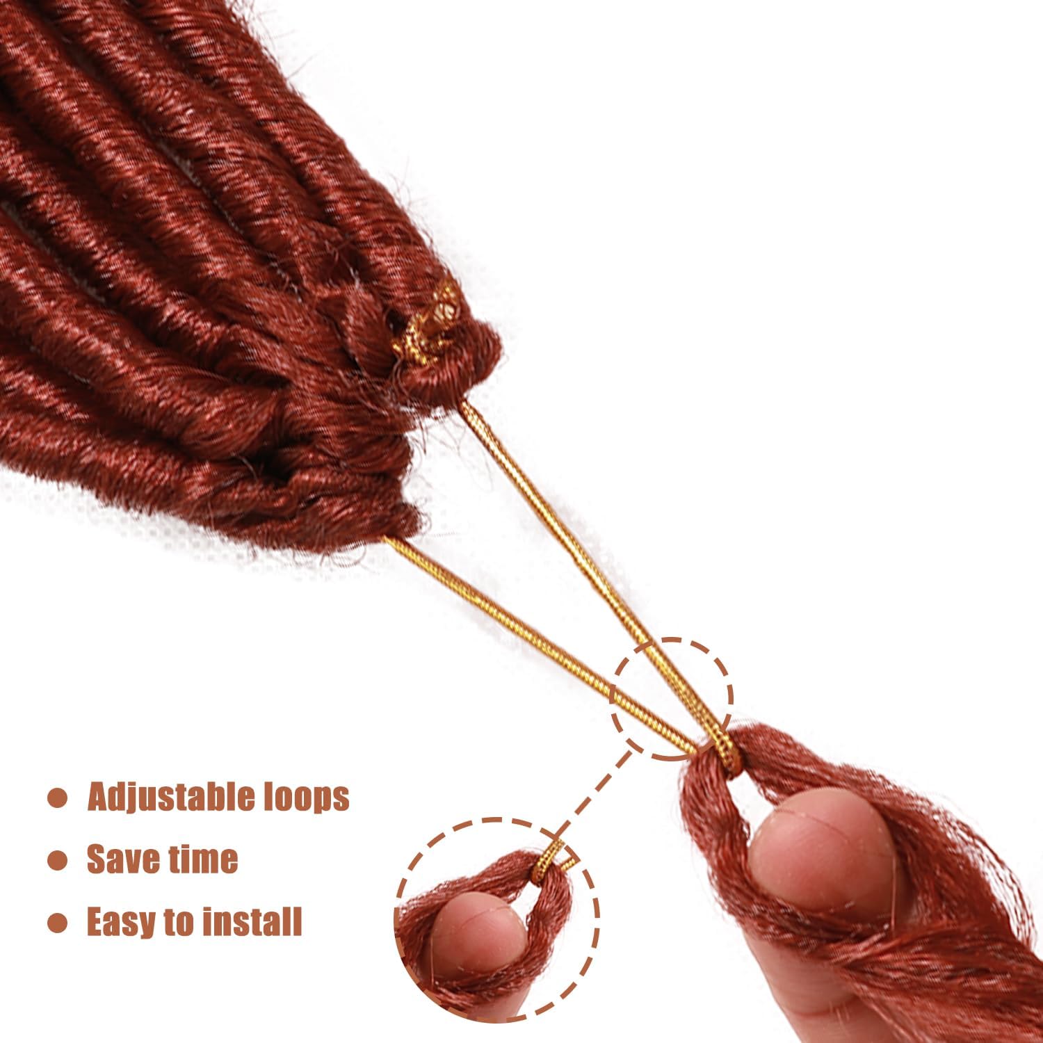 Faux Locks Crochet Braids - Soft Locs 60,9 cm - 8 mèches bouclées