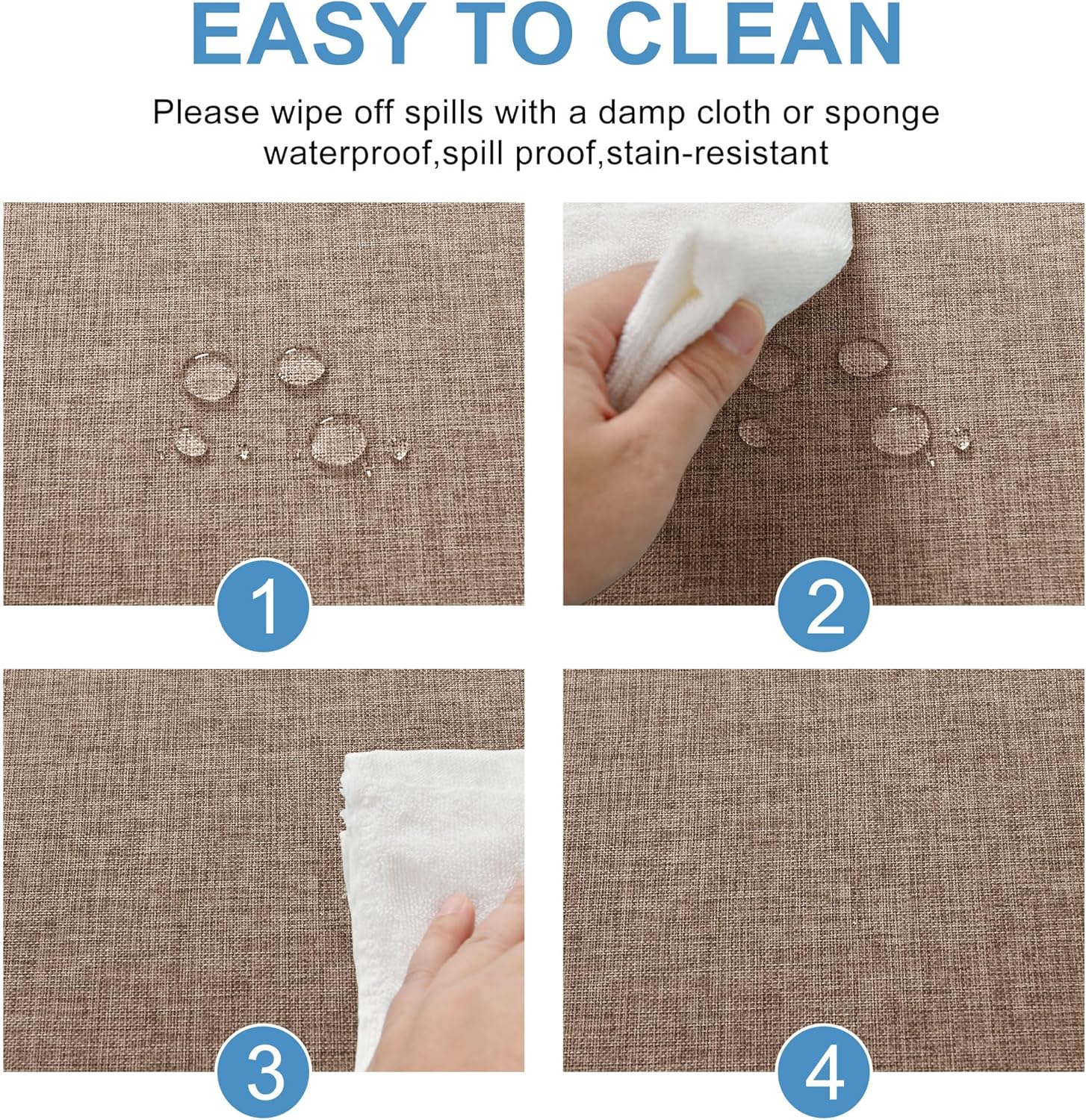 DWCN - nappe rectangulaire 135x240cm - lin lavable, imperméable