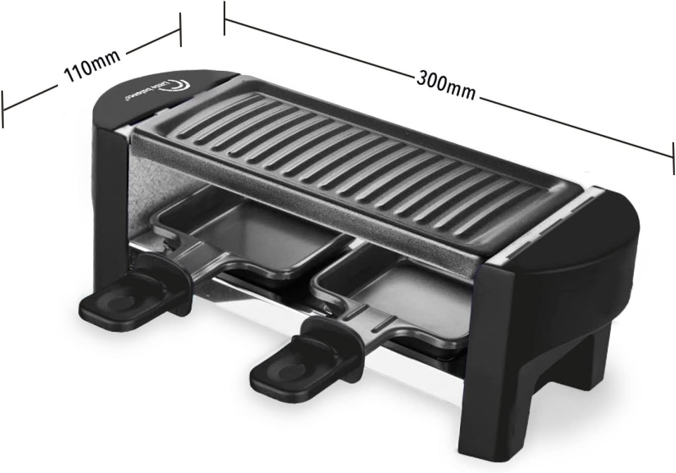 Little Balance - Raclette Jura 2 - 1-2 pers, antiadhésif, 320W - 8559