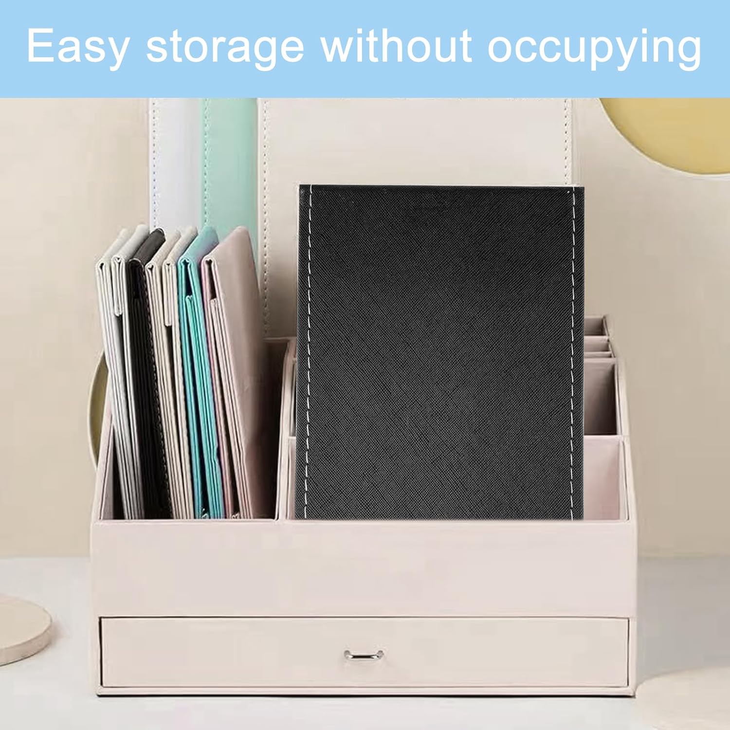 Nutabevr - miroir pliable 12.5x17cm, compact HD, PU, voyage