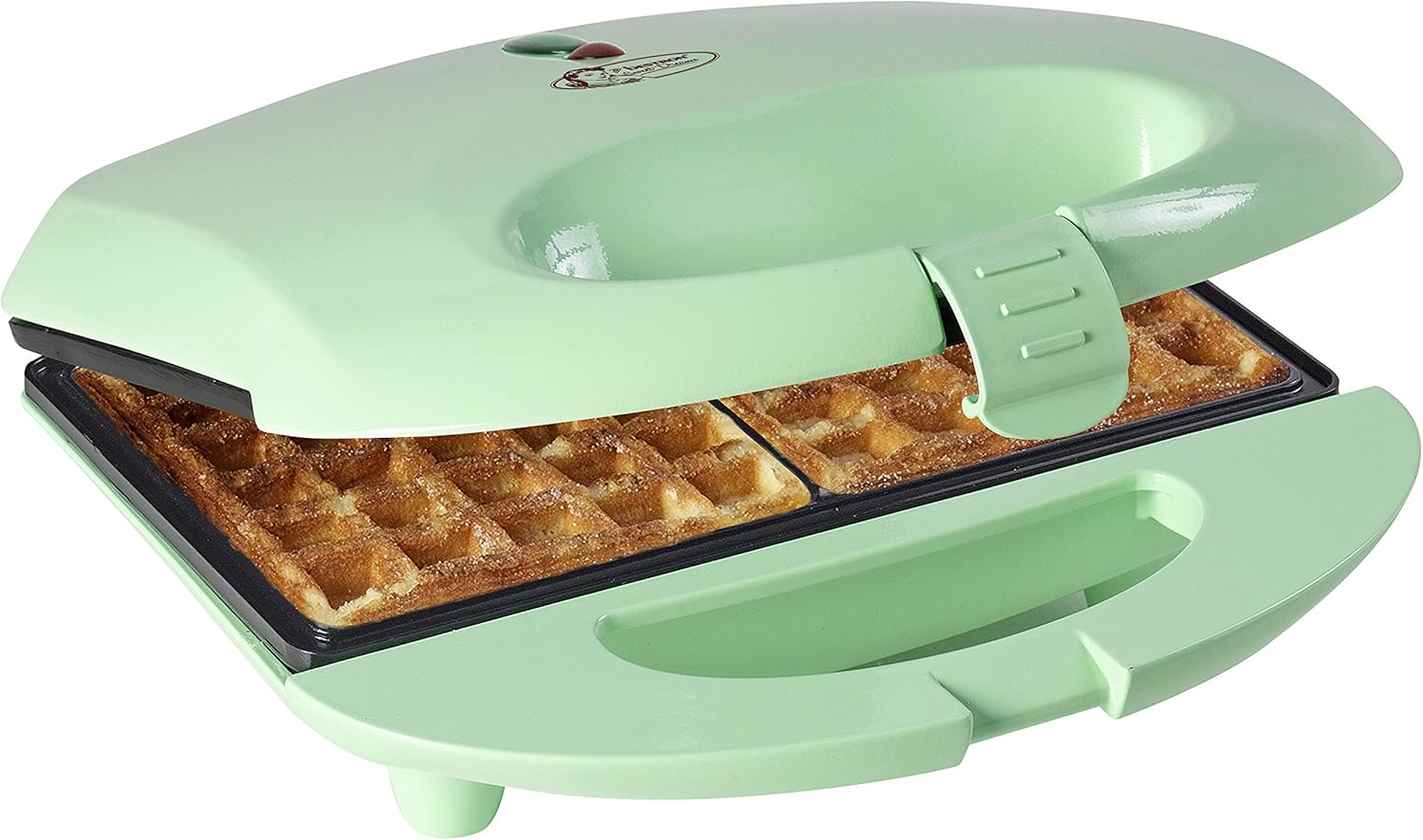 Bestron - Gaufrier Rétro - 700W, revêtement antiadhésif, vert menthe