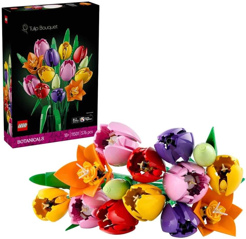 Lego - Botanicals Bouquet Tulipes - 14 fleurs 5 couleurs - 11501