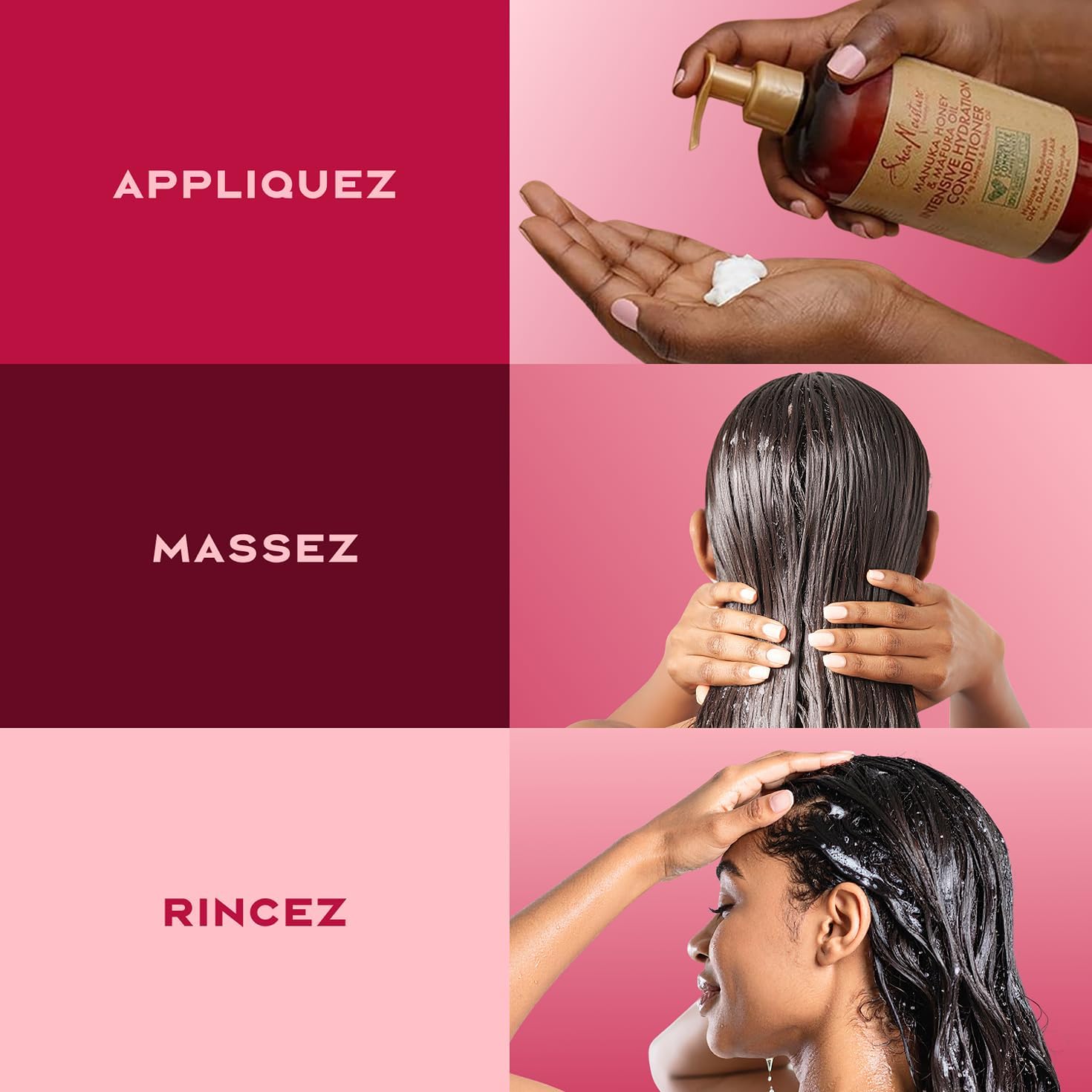 SheaMoisture - Manuka/Mafura Hydratant - 384ml/355ml - cheveux secs