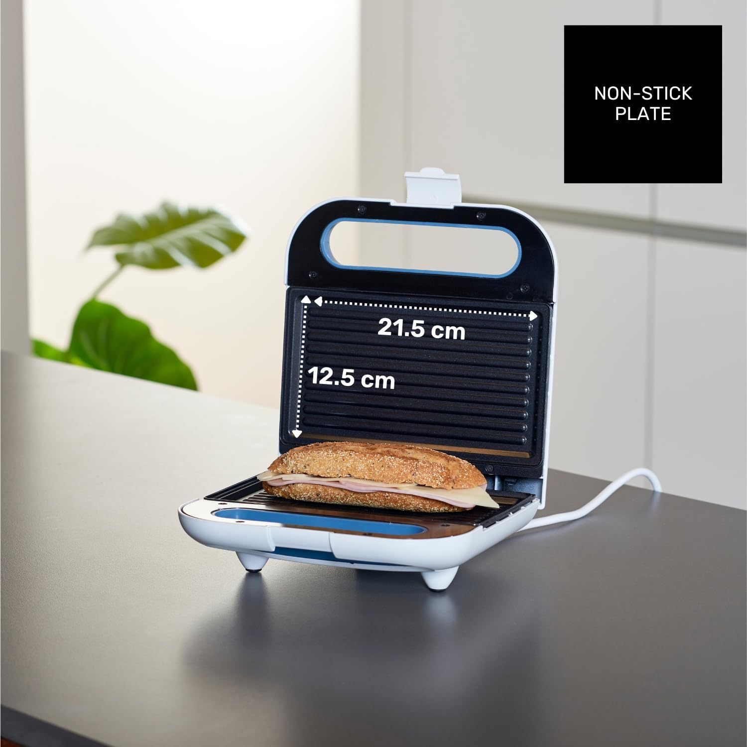 Taurus - Mysandwich Grill - grill électrique 800W, plaques antiadhésives, voyants, blanc