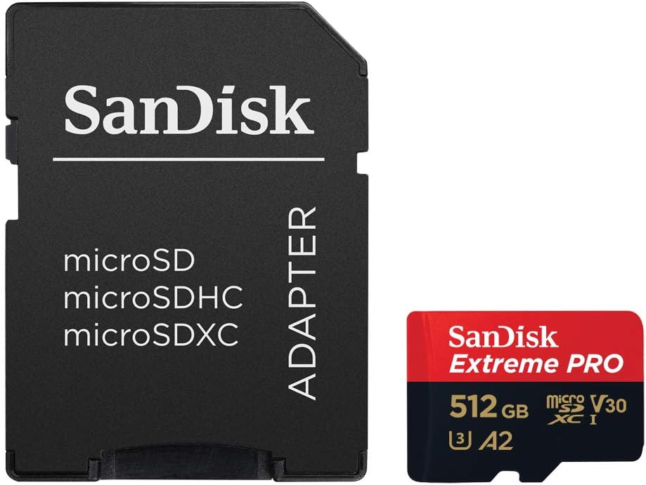 SanDisk - Extreme PRO microSDXC 512Go, 200Mo/s, UHS-I, U3, Class 10
