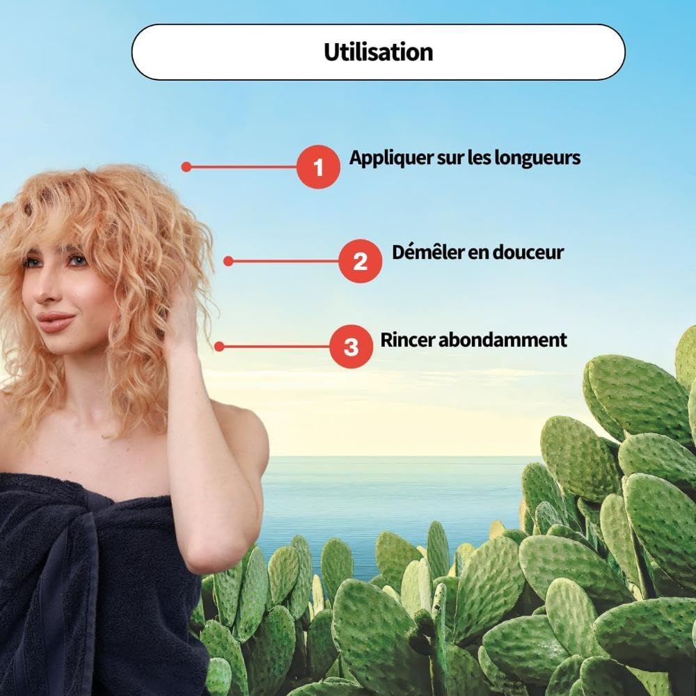 Soin démêlant - tous cheveux - 200ml - hydratant, sans silicone, vegan