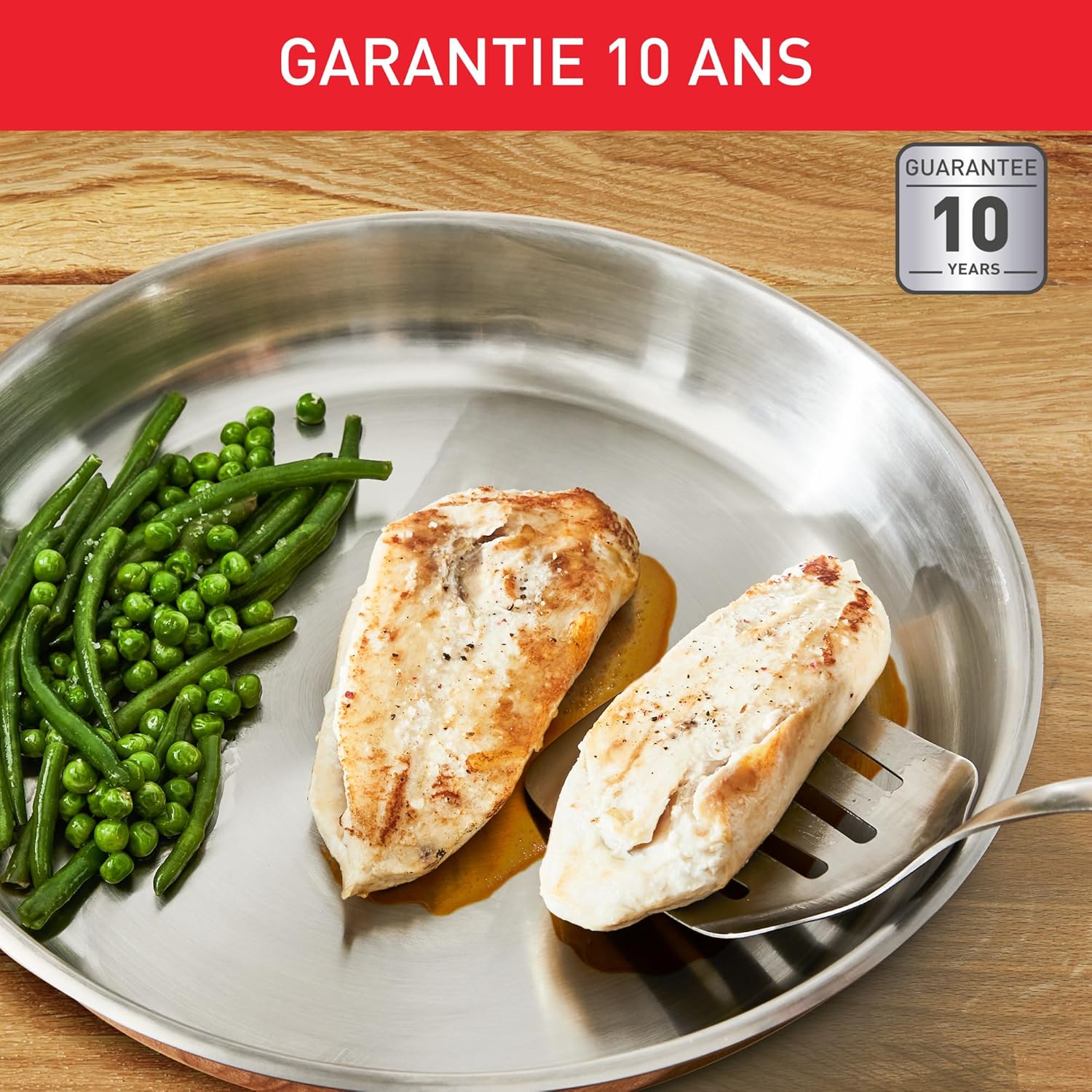 Tefal - Primary - poêle 20cm inox induction sans revêtement - E3080204