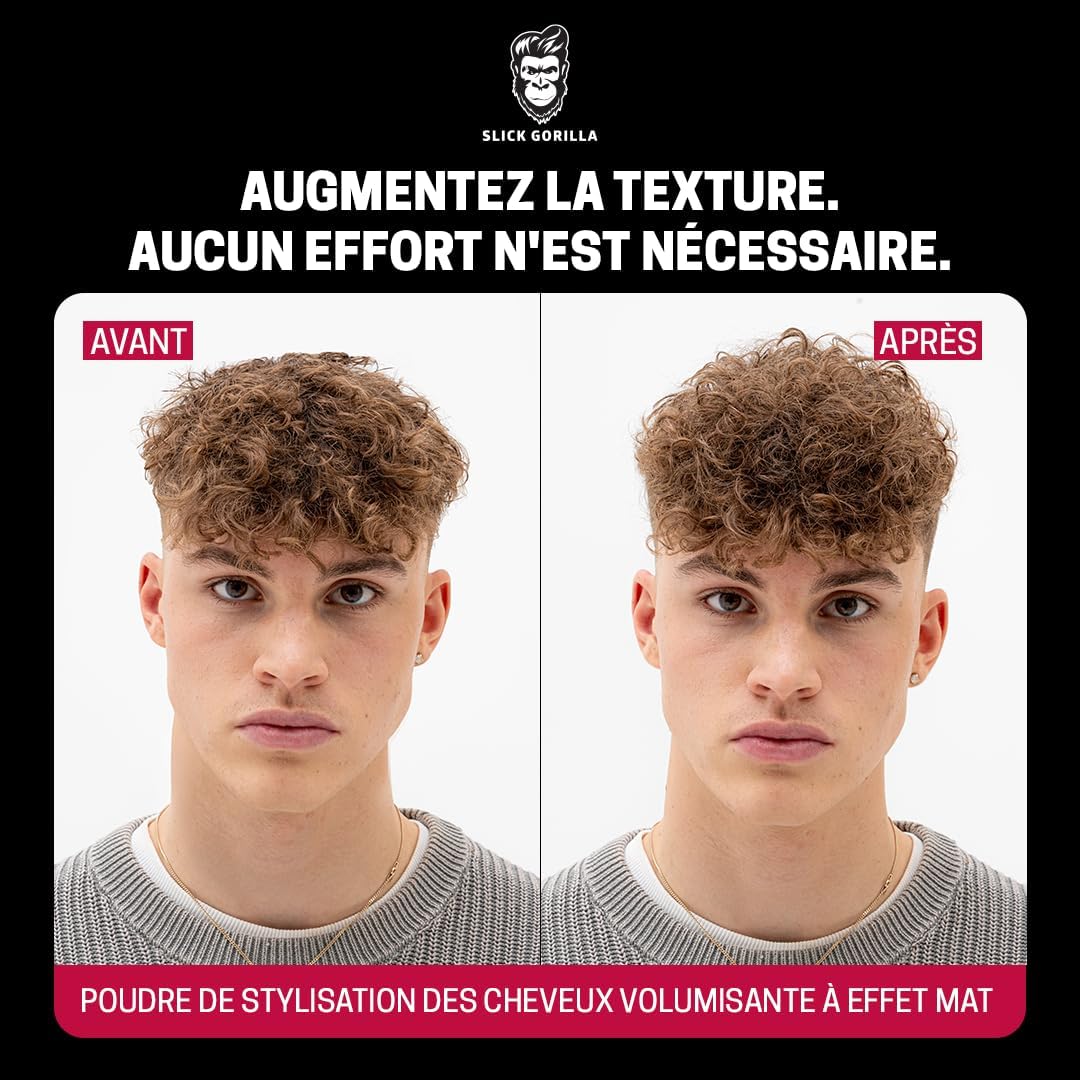 Slick Gorilla - Hair Styling Powder - 20g - Finition mate, volume