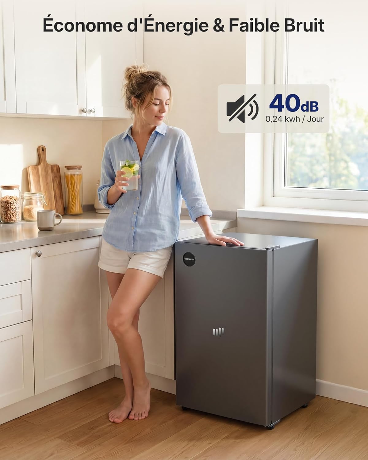 Upstreman - CR91 - 91L, compact, thermostat réglable, éclairage LED