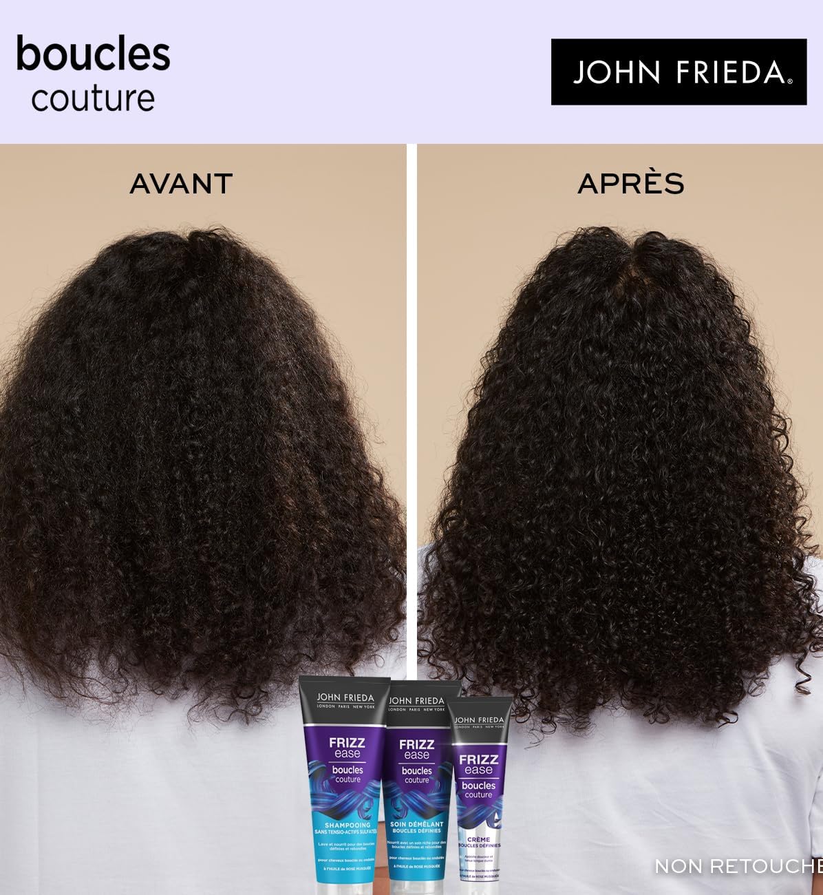 John Frieda - Frizz Ease Boucles Couture - 250ml - soin démêlant, lot de 6