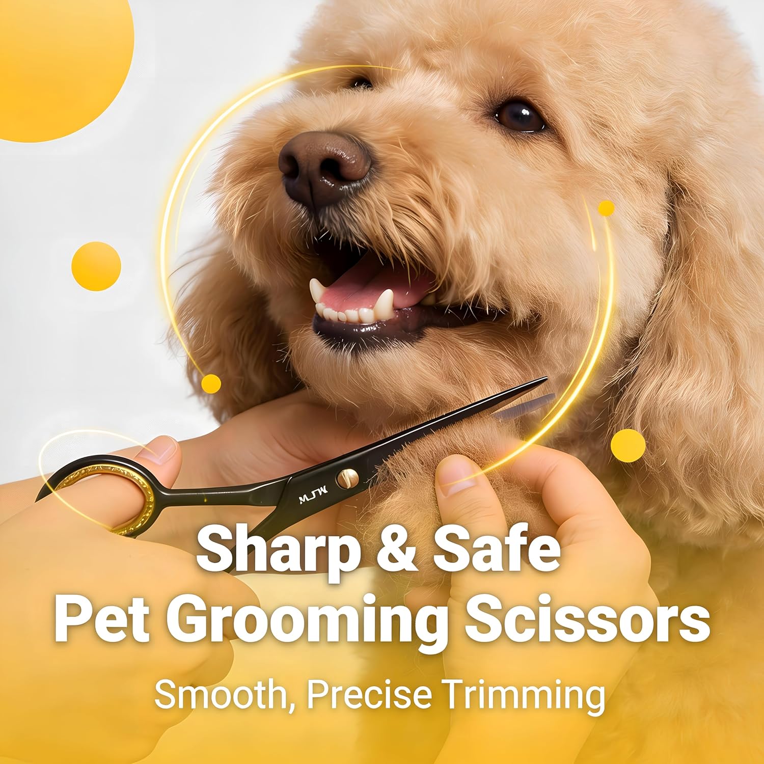 MJW - Ciseaux de coiffure pro série classique - 6,5'' - inox, coupe barbe et moustache