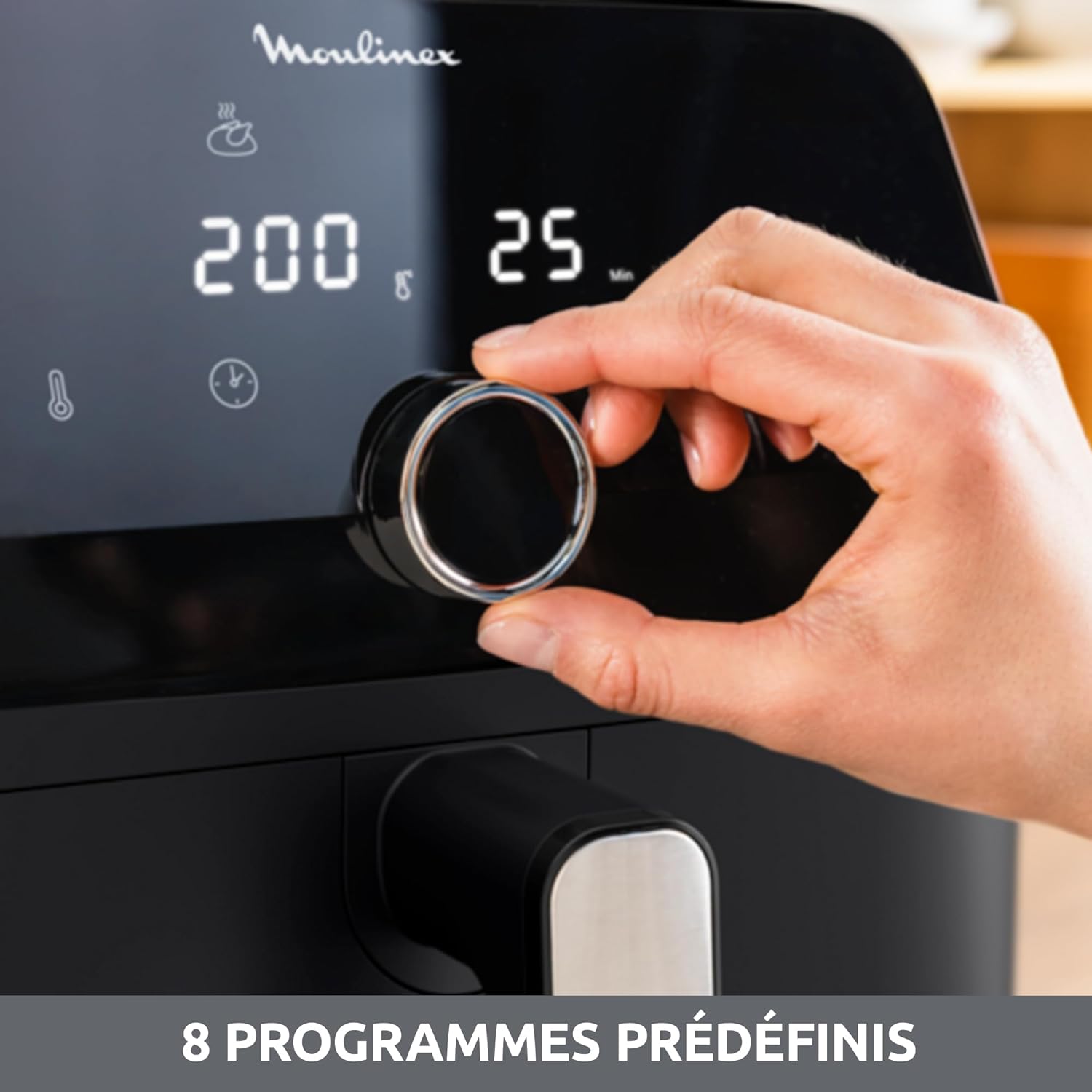 Moulinex - Easy Fry Mega - 7,5L - 8 programmes, 8 pers., noir - EZ8558F0