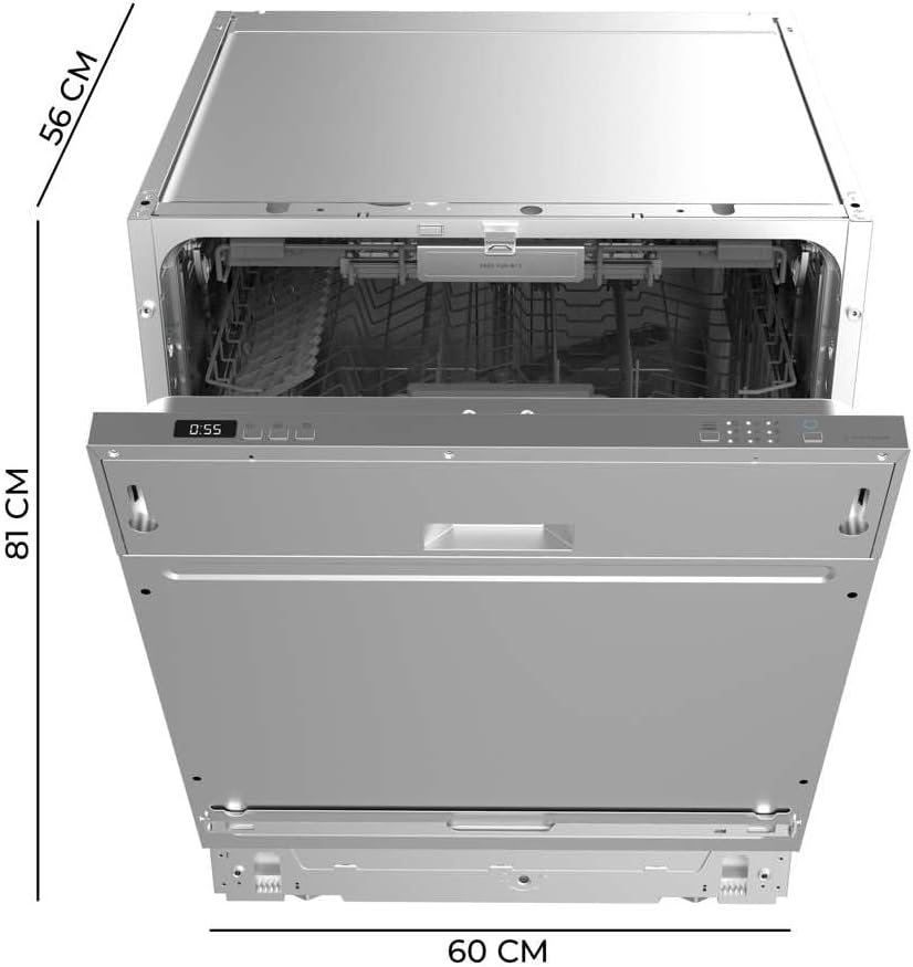 Cecotec - Bolero Aguazero 6500 Full-BI - 60 cm - 15 couverts, 6 programmes, faible énergie