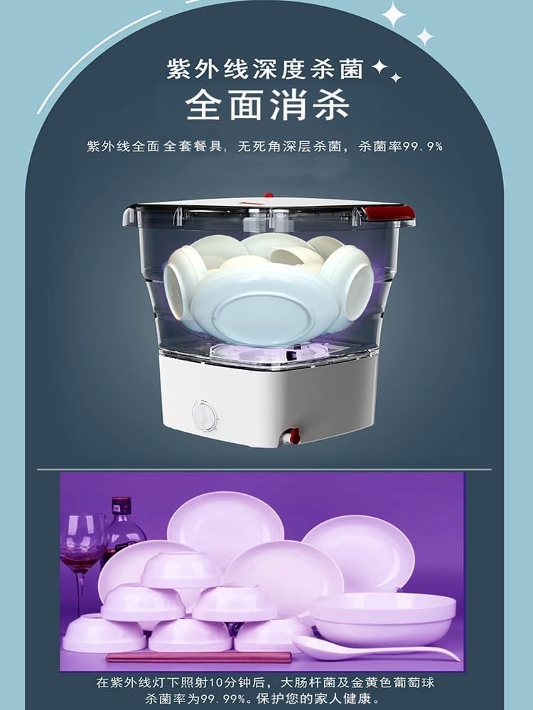 Lave-vaisselle portable - pliable, sans installation - compact, idéal maison/appartement/camping-car