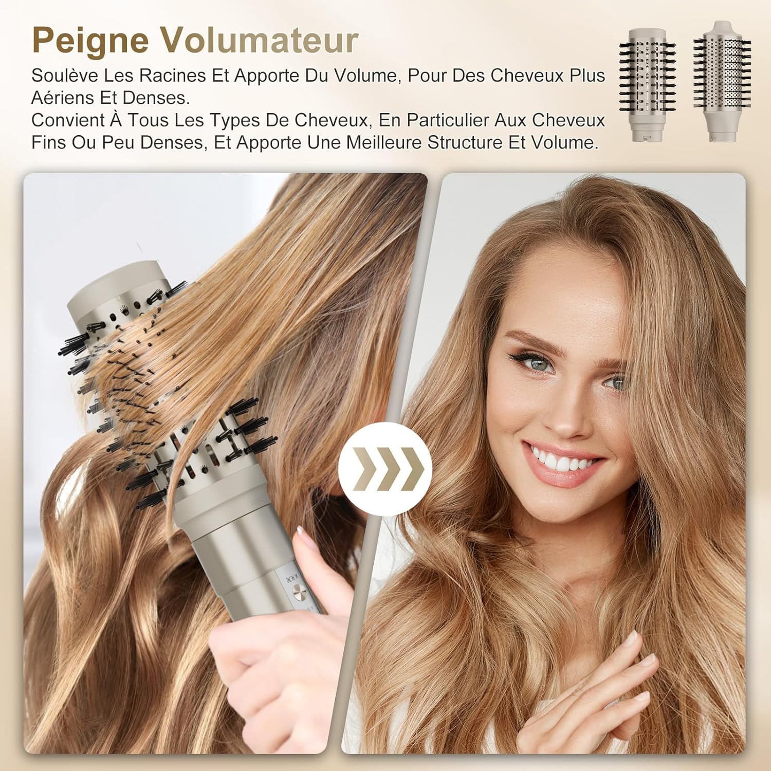 7MAGIC - Air Styler 6 en 1 - compact - sèche/ionique/boucle/lisse coiffage, 7MAGIC