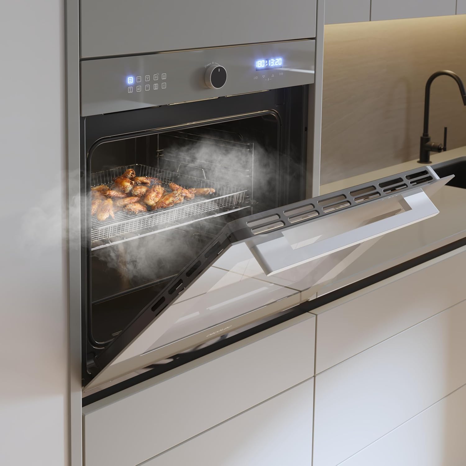 Cecotec - Four encastrable Bolero 60cm, 81L, Airfryer, 3400W, AF316000