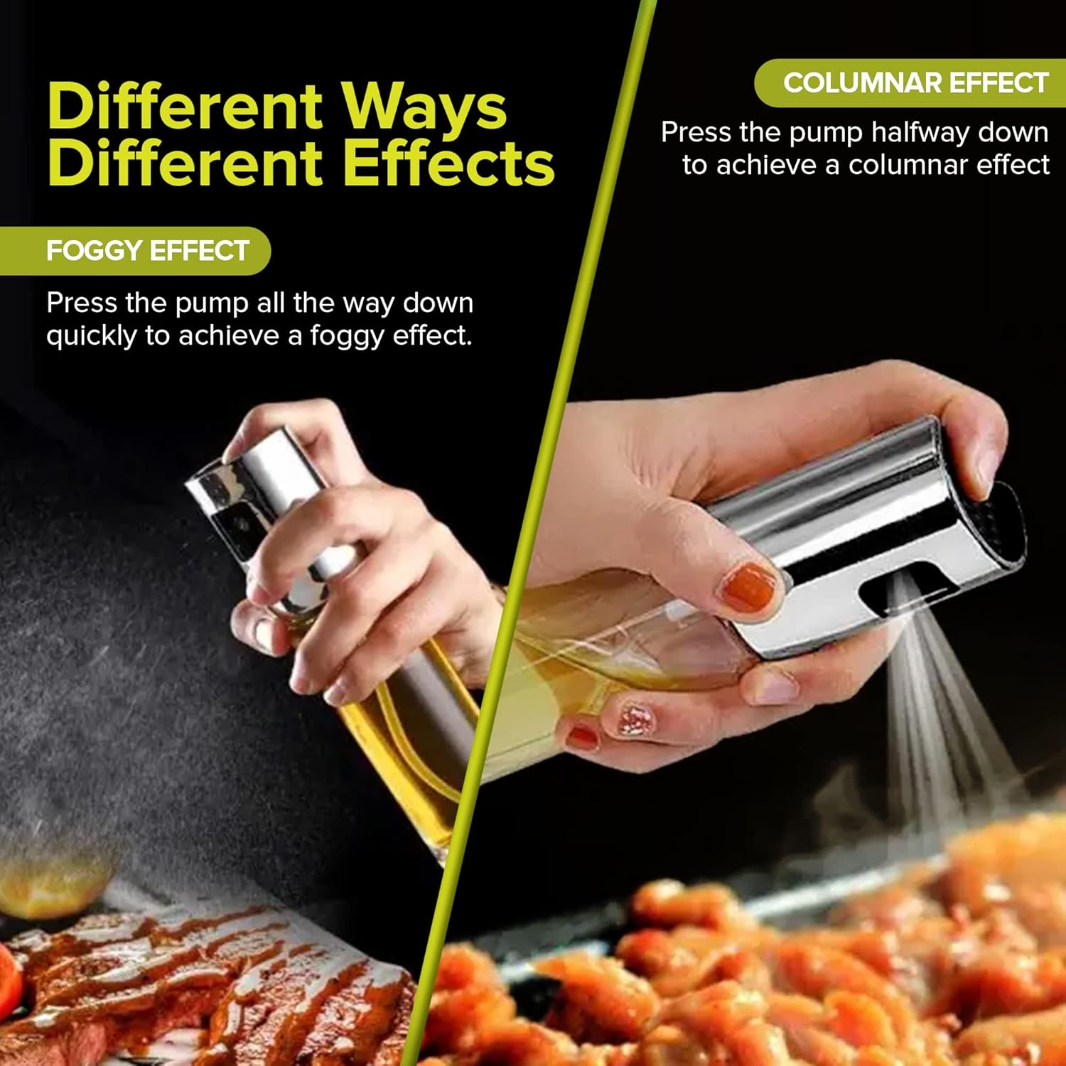 PORTENTUM - pulvérisateur huile inox 100ml - verre, antigoutte