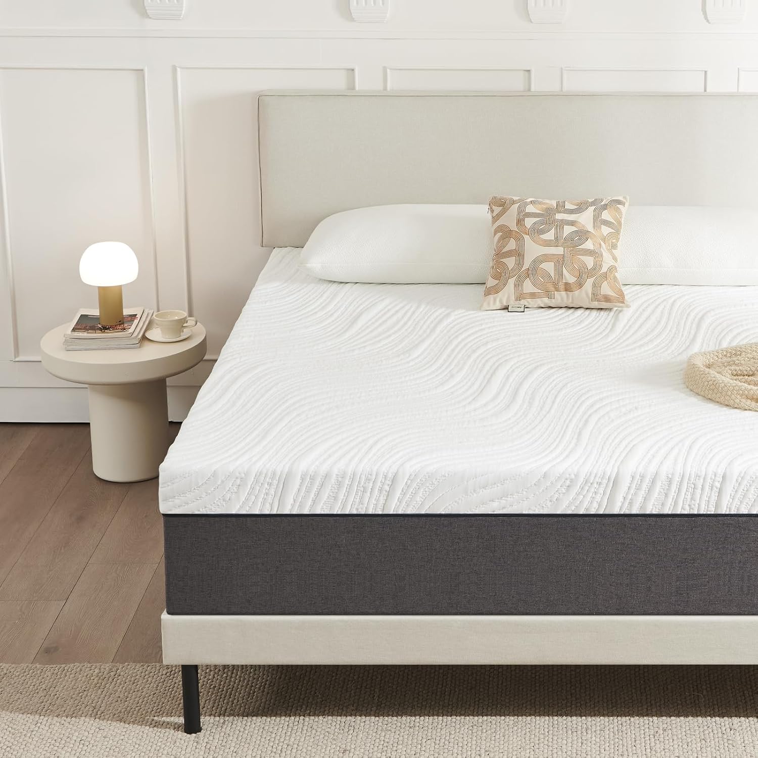 Matelas - mousse mémoire, 140x190x25cm, 7 zones, double face, confort