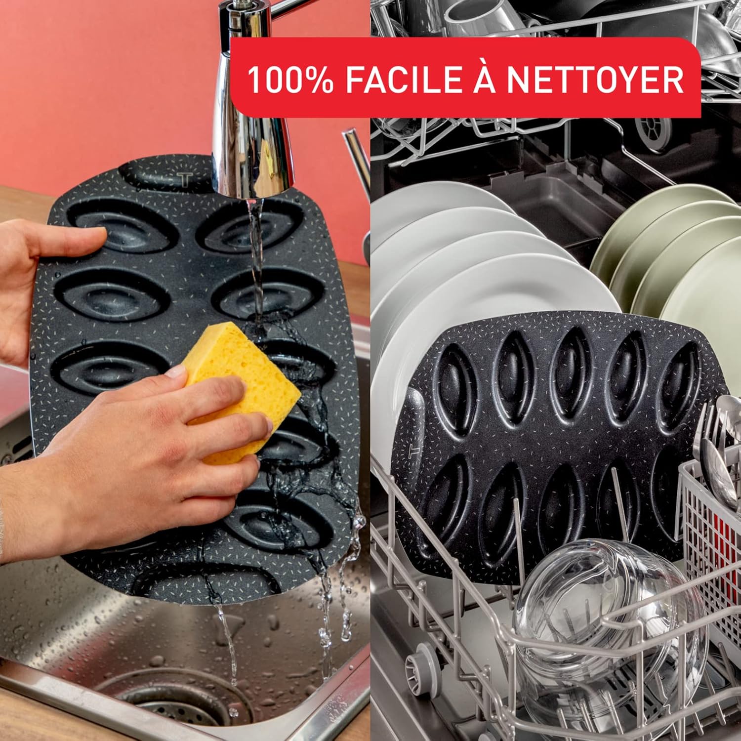 Tefal - PerfectBake Mini - 6 mini donuts - revêtement antiadhésif, aluminium recyclé, J5734602