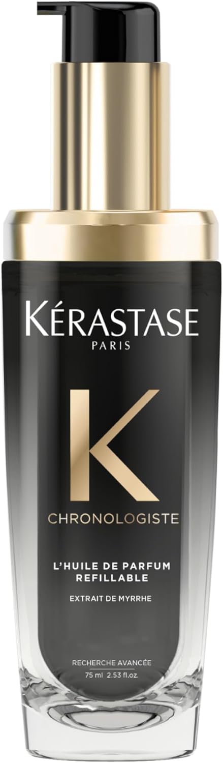 Kérastase - Chronologiste Huile cheveux 75ml - nourrit, revitalise, parfum myrrhe, flacon rechargeable