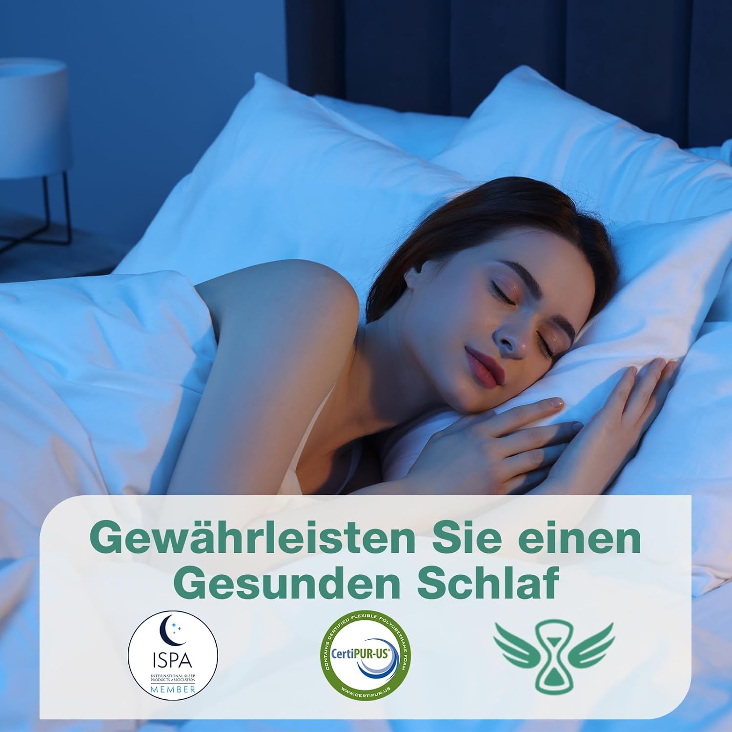 Novilla - Surmatelas mousse à mémoire, 140x190 cm, 5 cm, confort gel