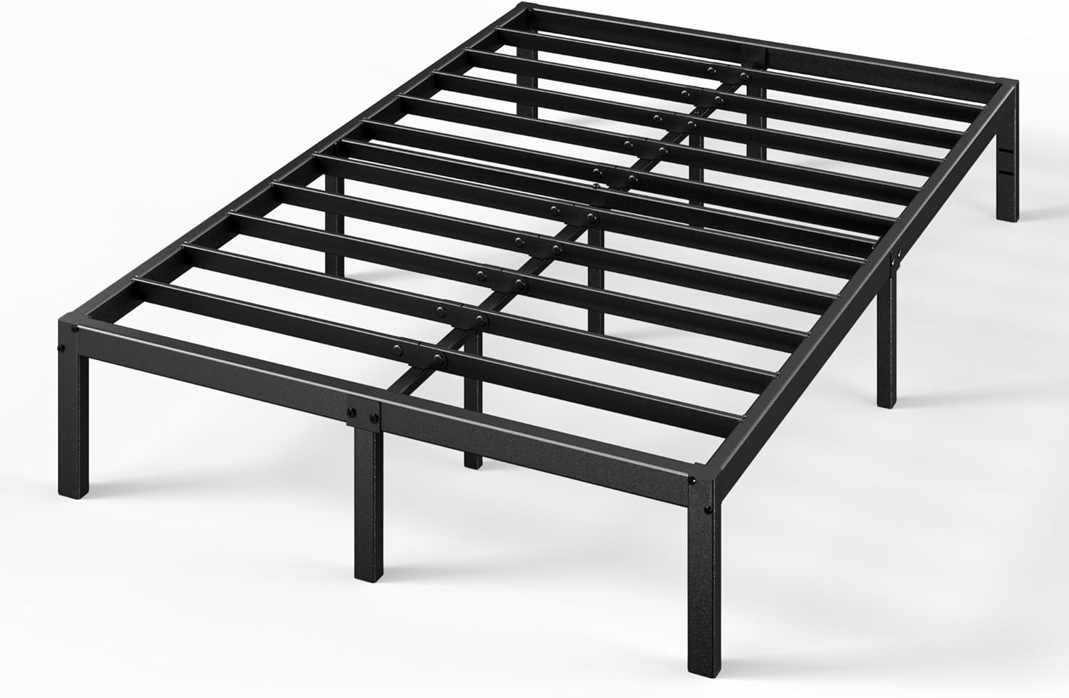 Zinus - Elias - 140x190 cm - sommier métal, haut, montage facile