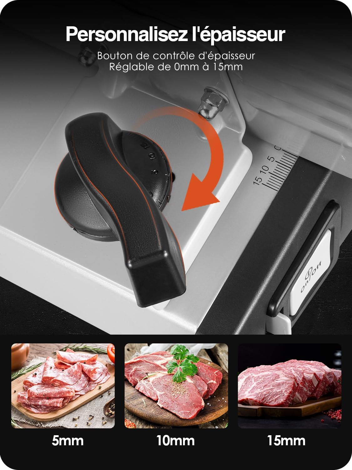 YASHE - trancheuse électrique 250W, 19cm, 2 lames, SL-518