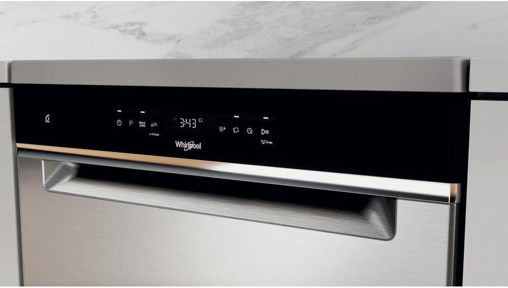 Whirlpool - Lave-vaisselle série 3T141 - grande capacité, inox - WFO 3T141 X