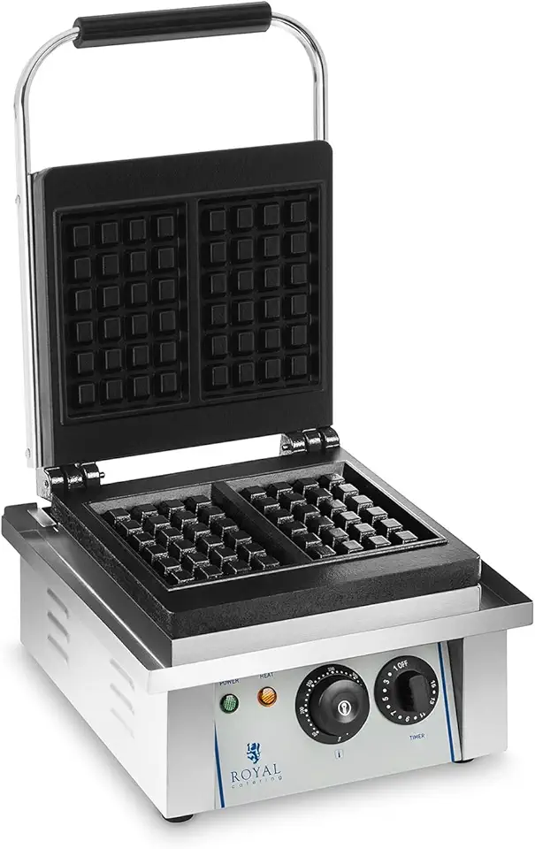 Royal Catering - gaufrier RCWM-2000-E - 37x32x50cm - 2000W, minuterie