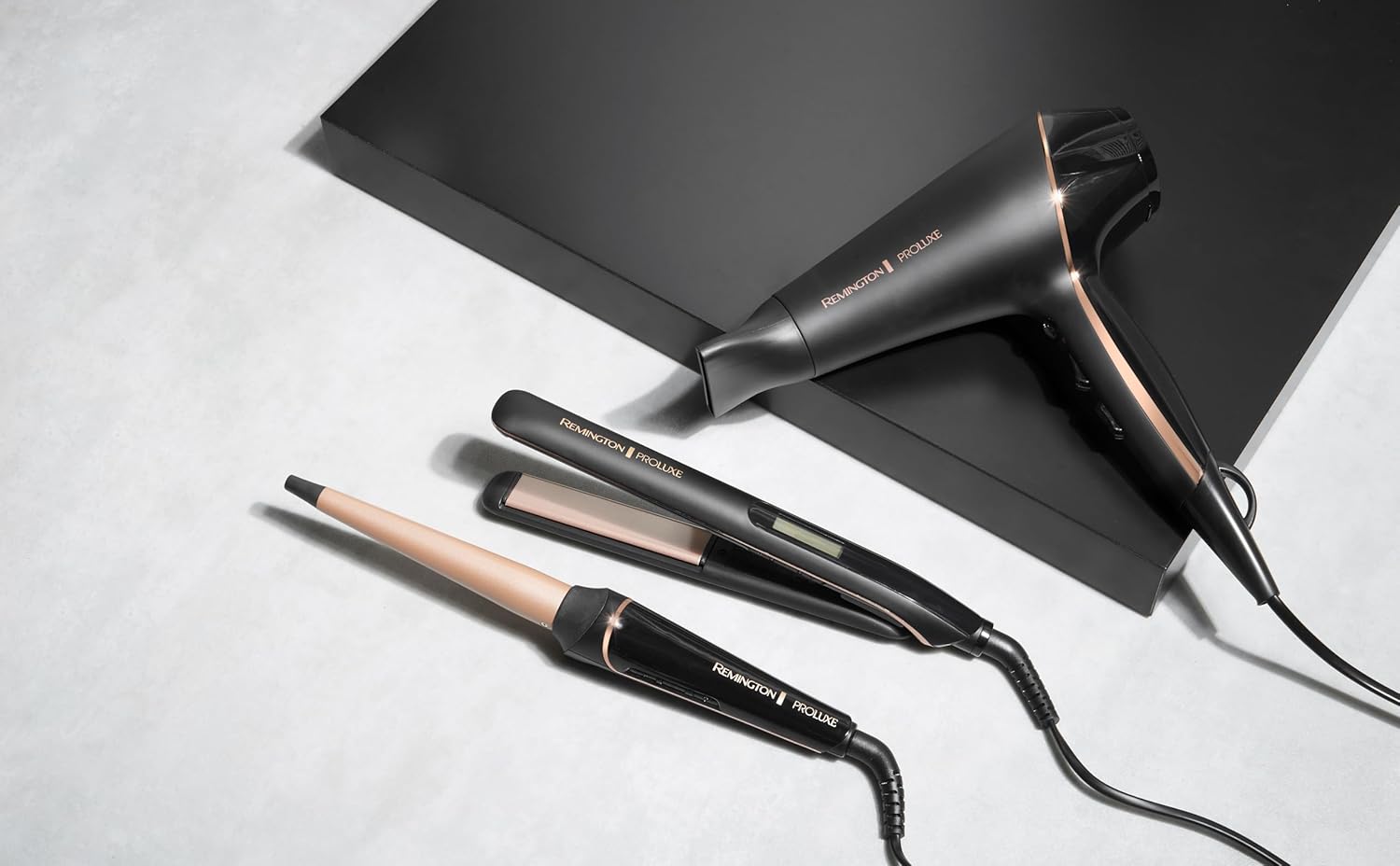 Remington - PROluxe Midnight - 2400W, ionique, moteur AC, accessoires - AC9140B