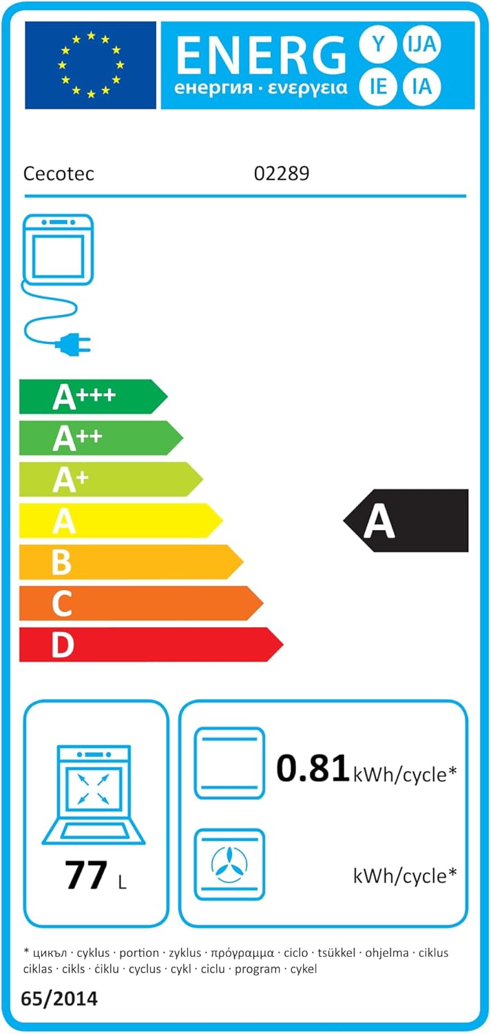 Cecotec - Bolero Hexa Mirror - 77L - 2800W, vapeur, EasyClean, C126000