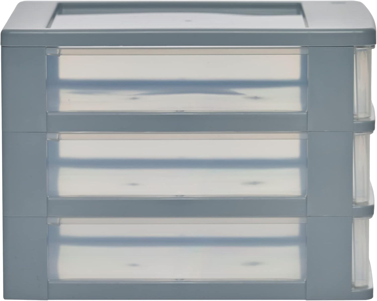 Iris Ohyama - OCH série - 3 tiroirs A4, plastique sans BPA, gris - OCH-2030