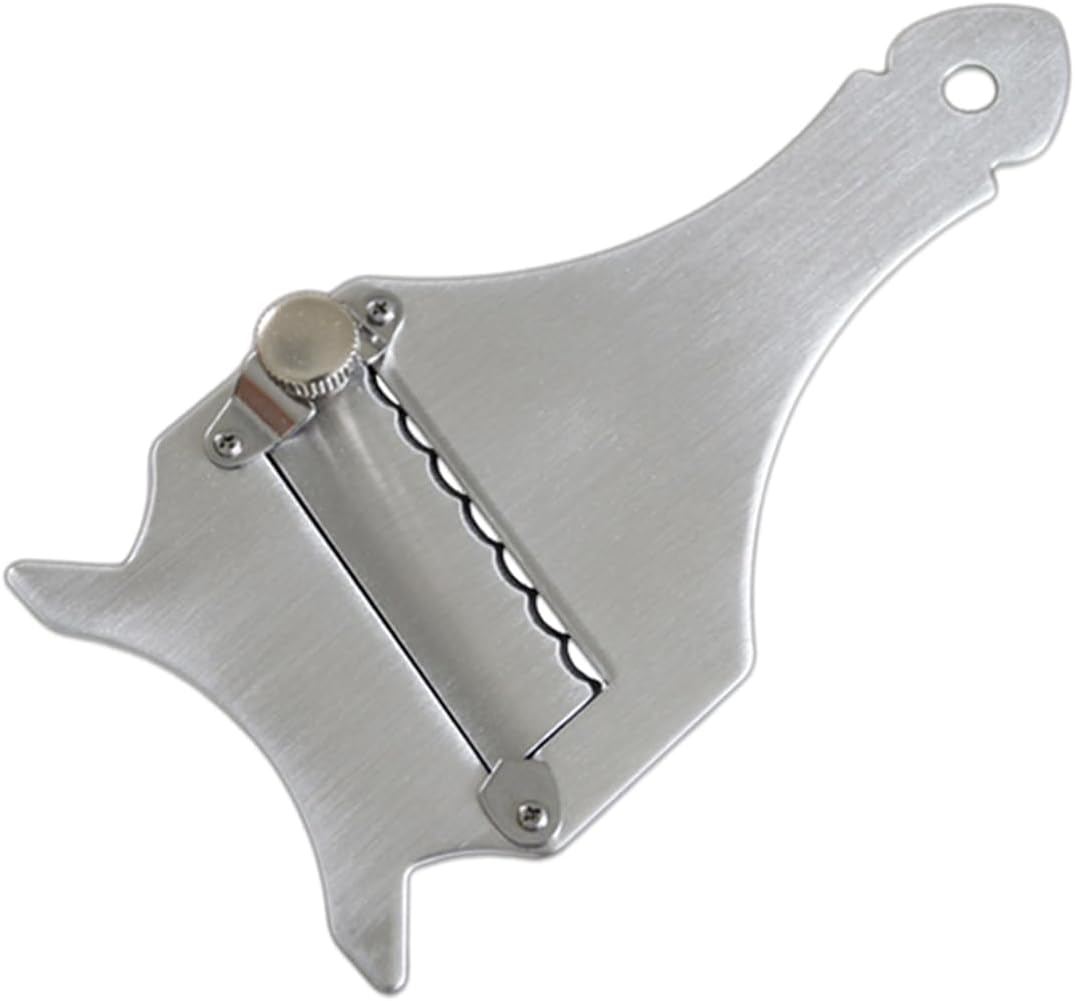Trancheur de truffes inox réglable, lame ajustable, trou suspension
