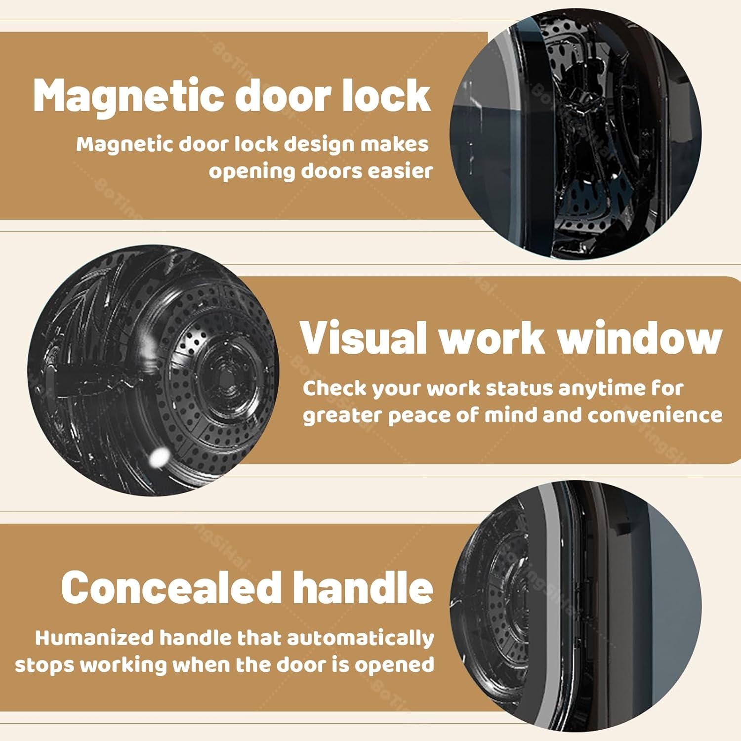 Mini sèche-linge électrique compact, cuve inox, portable, bleu