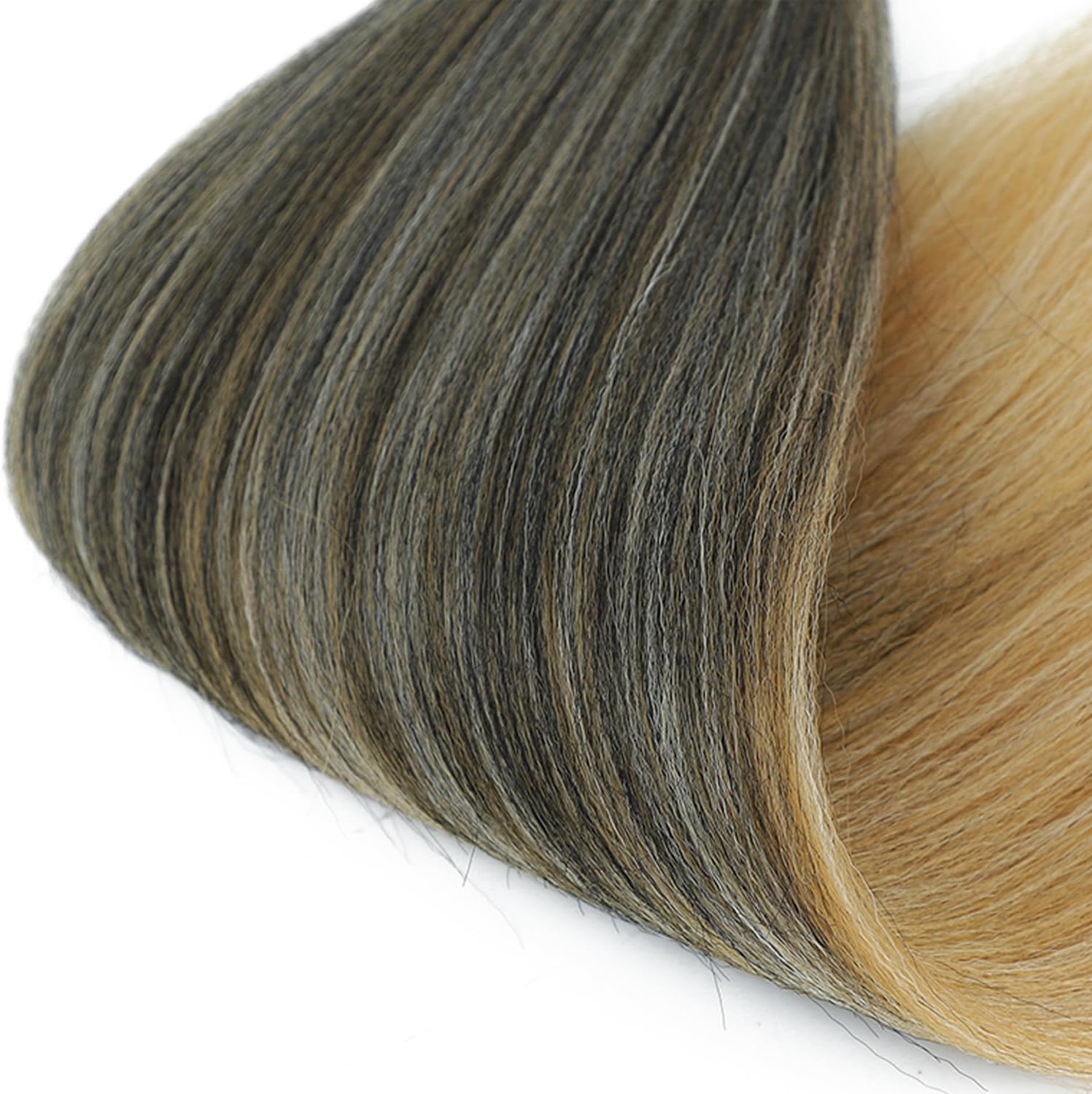 Extensions de cheveux synthétiques - blond ombré 76 cm - pré-étirés à tresser - T1B/27/613#