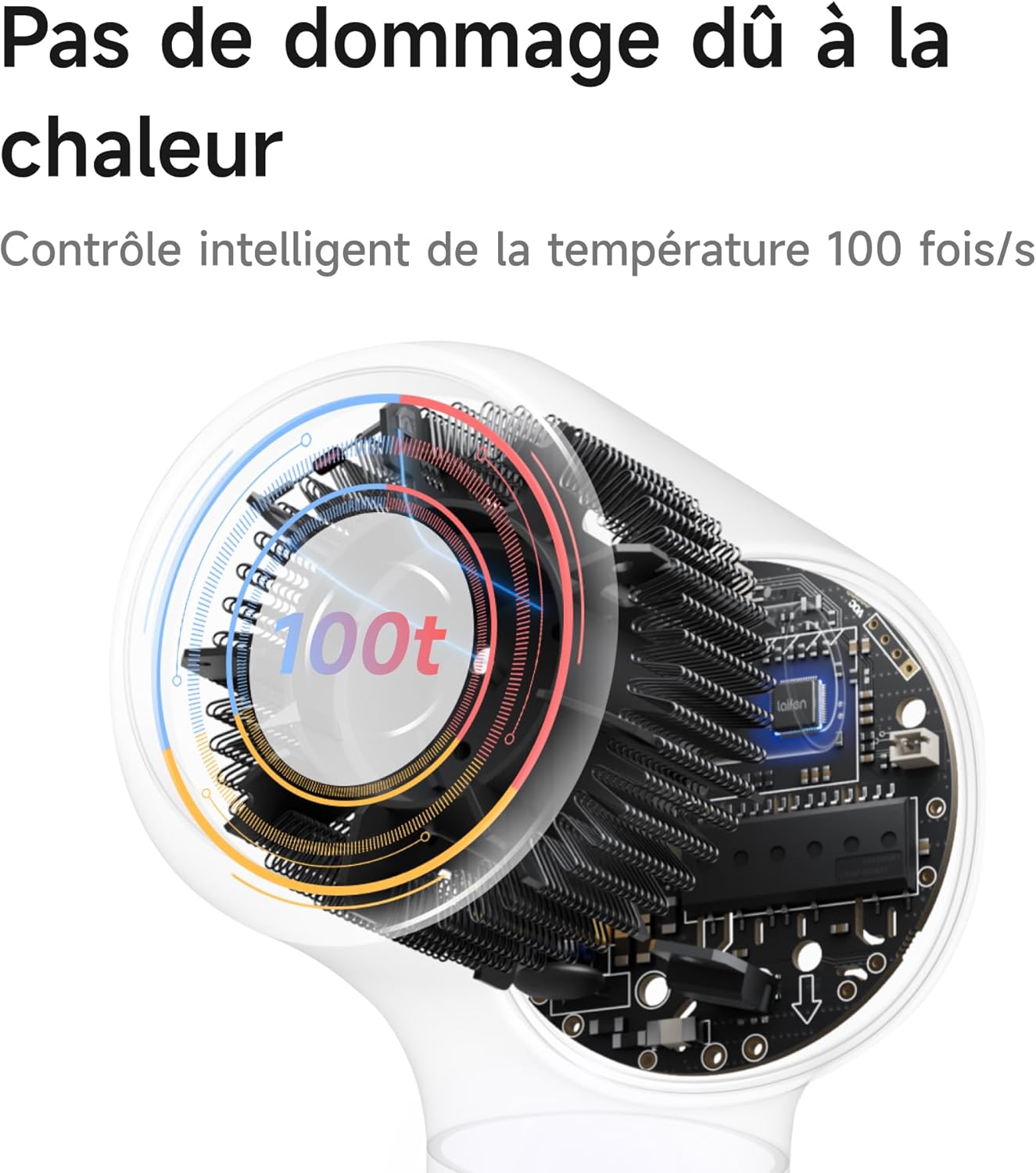 Laifen - Neo Special - sèche-cheveux, 200M ions, soin 58°C, buses magnétiques