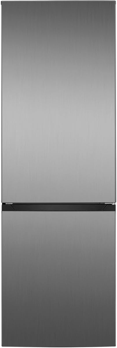 Bomann - réfrigérateur congélateur inox - 315L - contrôle température, LED, 4 clayettes, pieds réglables - KG7357-Inox