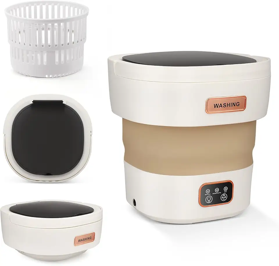 Machine à laver portable - mini 15L - compact, 3 modes lavage, essorage, idéal sous-vêtements et bébés