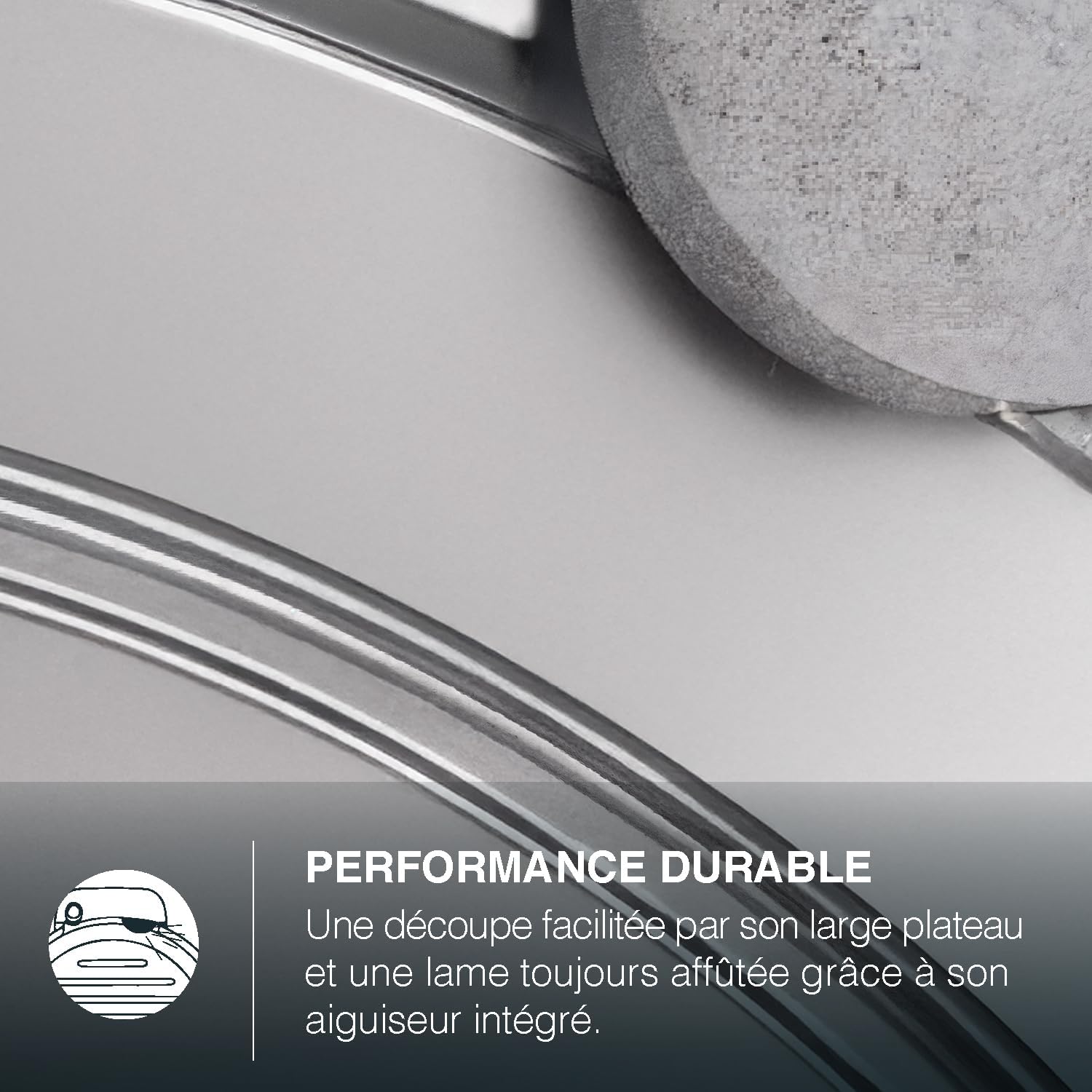 H.Koenig - trancheuse électrique pro - lame 25 cm - coupe 0-12 mm, aiguiseur, MSX250