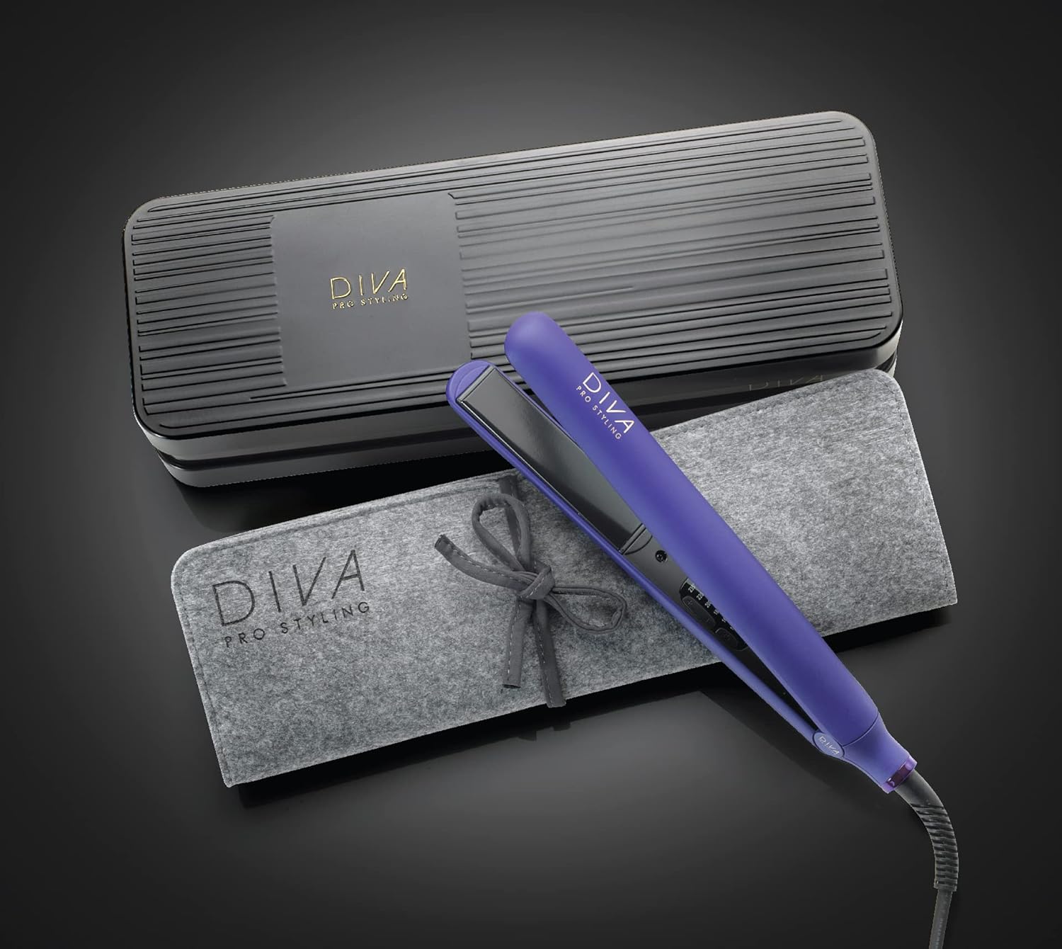 Diva - Styler Digital violet - plaques céramique - lissage rapide