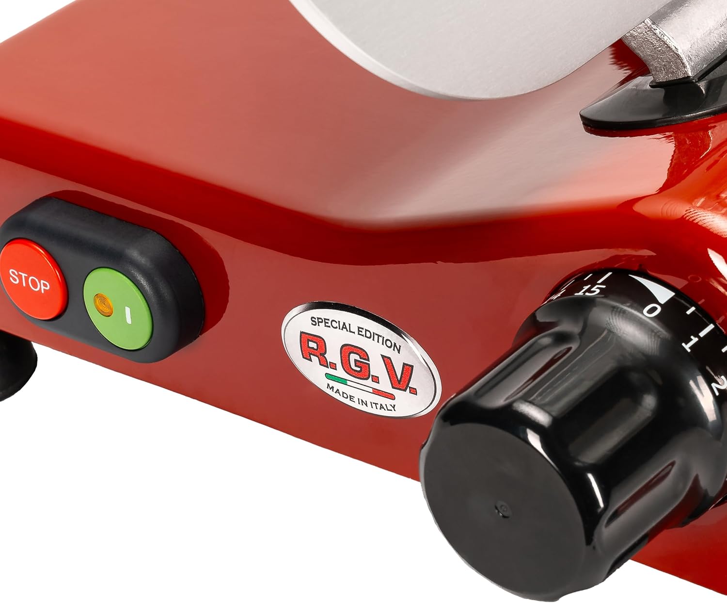 RGV - trancheuse série 90232, 140W, compacte, coloris rouge - 90232-RED