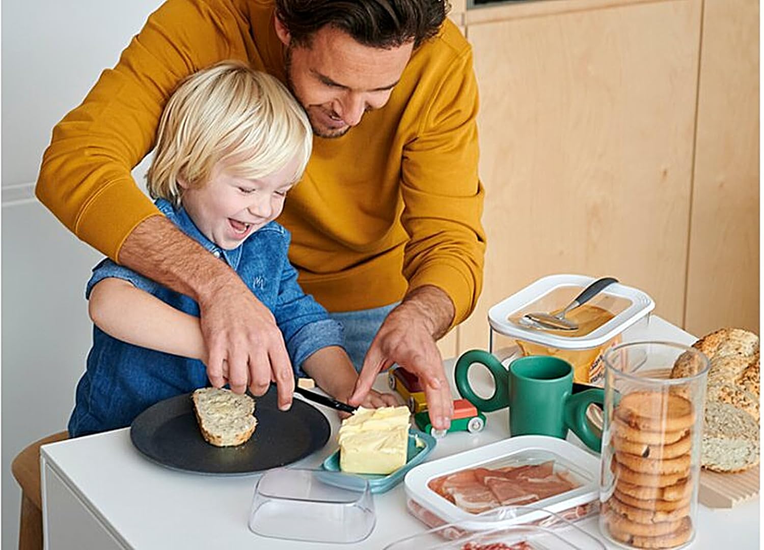 Mepal - Beurrier nouvelle édition - 250g - blanc, couvercle transparent, lavable lave-vaisselle