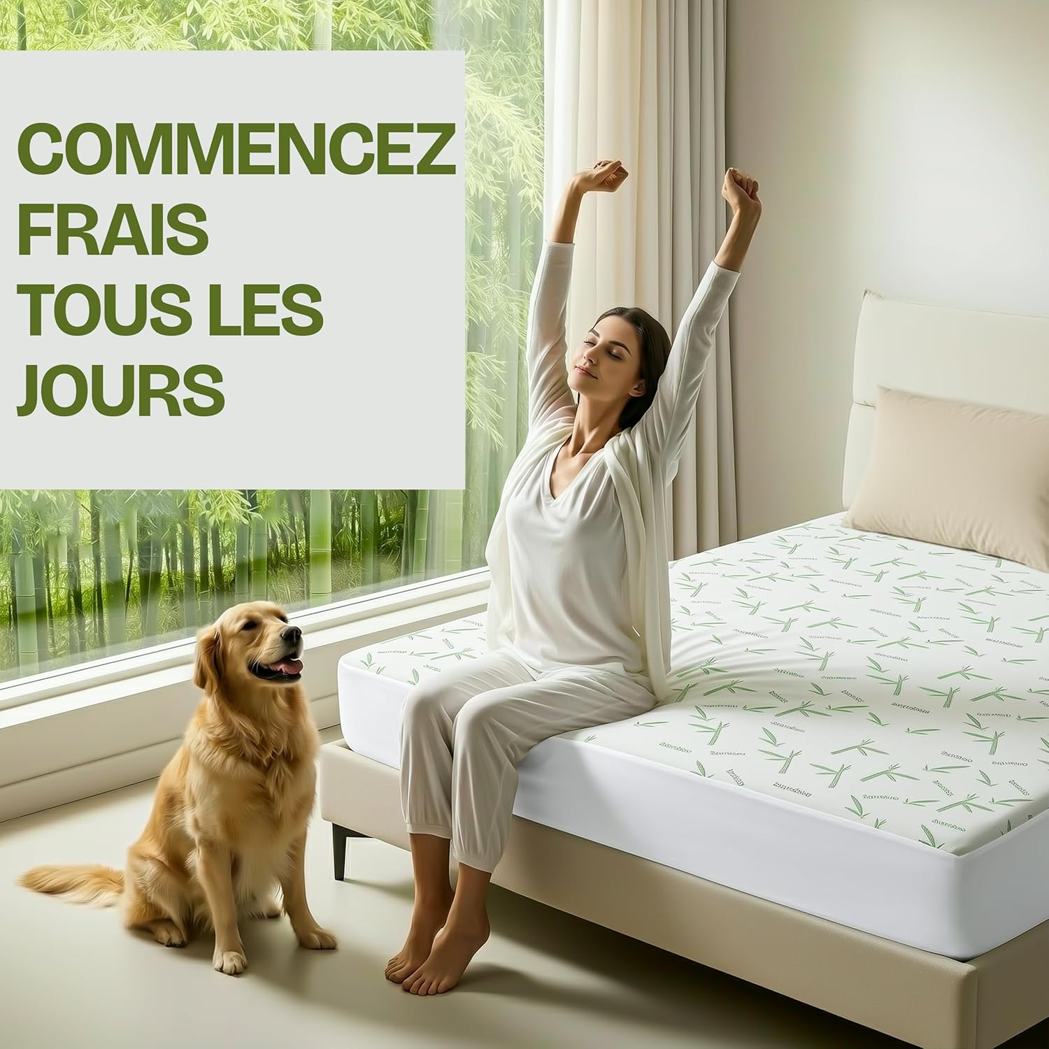 Utopia Bedding - Protège-matelas Premium - 105x190x30 cm - Imperméable, respirant, élastique, Oeko-Tex