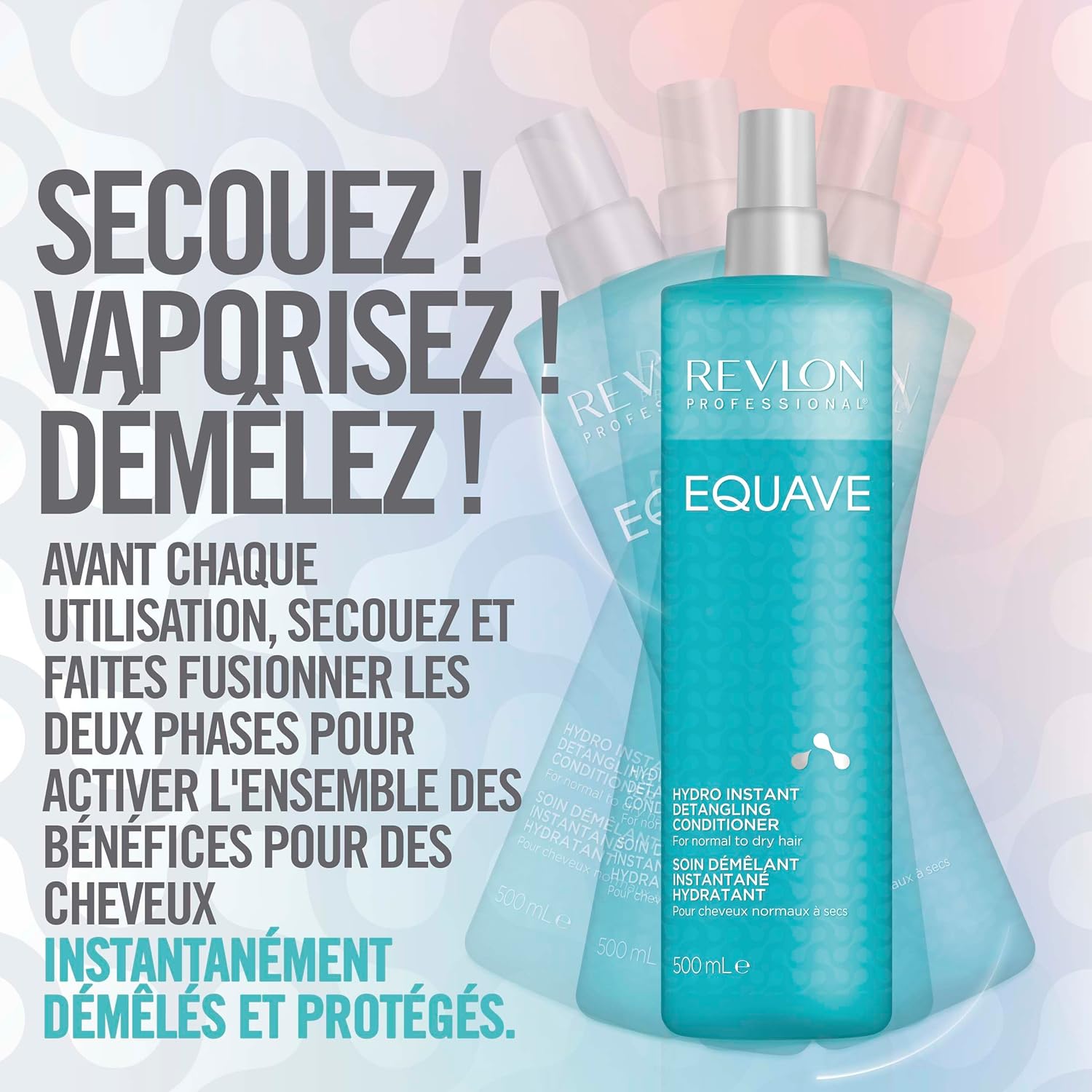 Revlon - Equave Spray Hydronutritif Cheveux Secs - 200ml - Soin démêlant sans rinçage