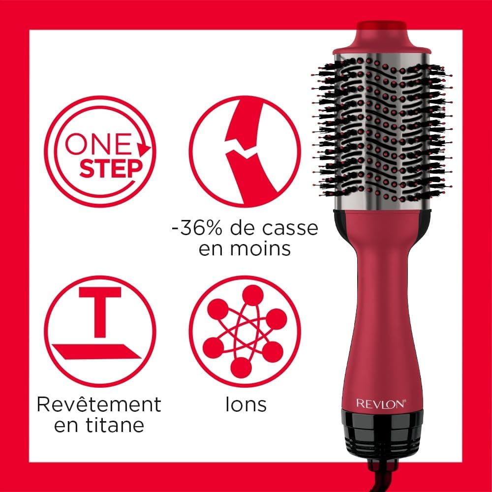 Revlon - Salon One-Step Titane - sèche-cheveux volumisant, double prise - RVDR5279UKE